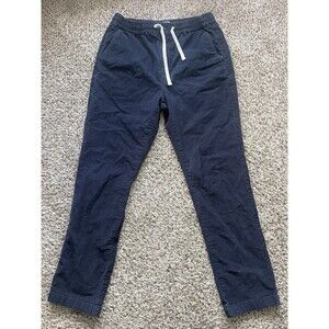 J Crew Corduroy Dock Pants Mens Medium 28" Elastic Waist Casual BA708